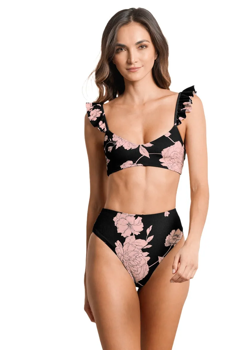 Maaji Evening Bloom Wonders Sporty Bralette Bikini Top