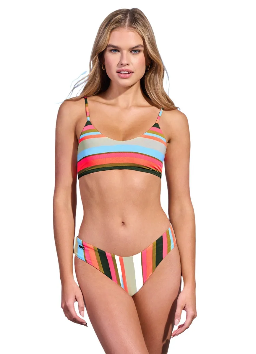 Maaji Multistripe Lanai Sporty Bralette Bikini Top