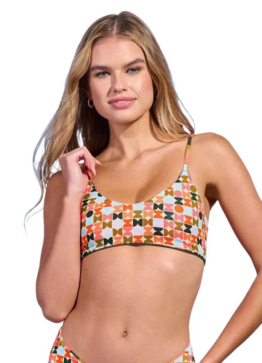 Maaji Multistripe Lanai Sporty Bralette Bikini Top