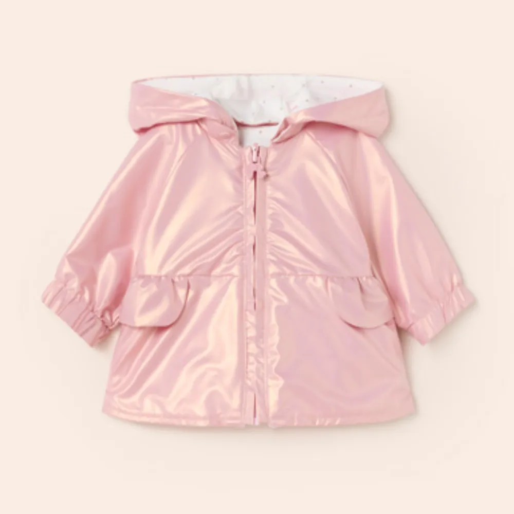 Mayoral Girls Pink Spring Reversible Jacket