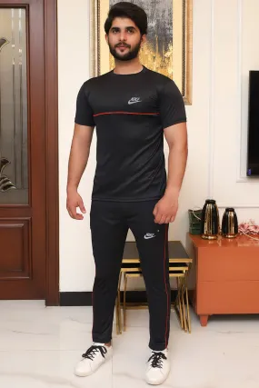 Men Summer Tracksuit Black