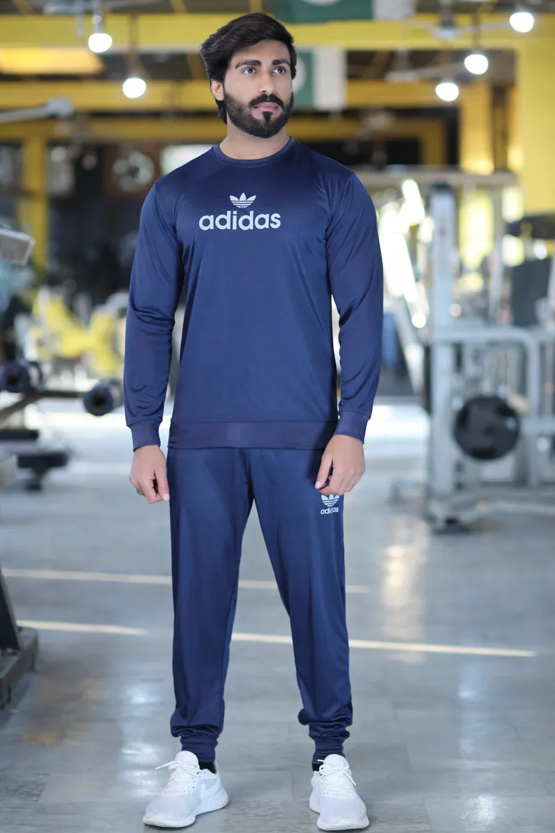 Men Summer Tracksuit Navy