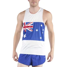 Men's Printed Singlet- Australia