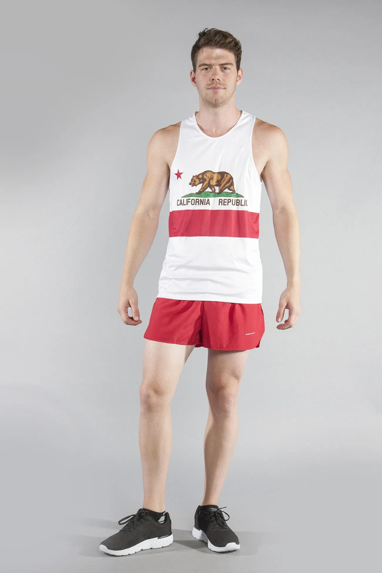 Men's Printed Singlet- California