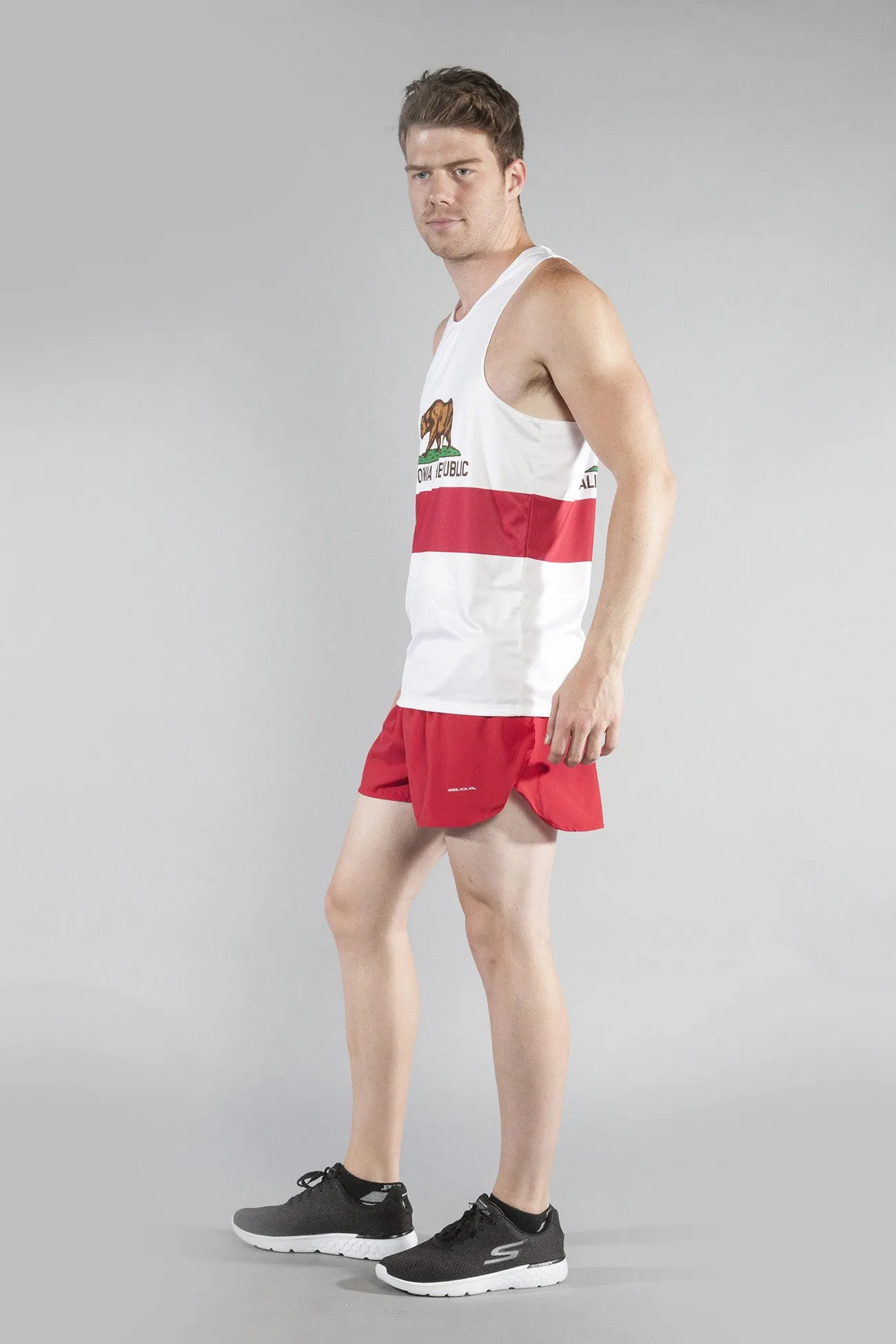 Men's Printed Singlet- California