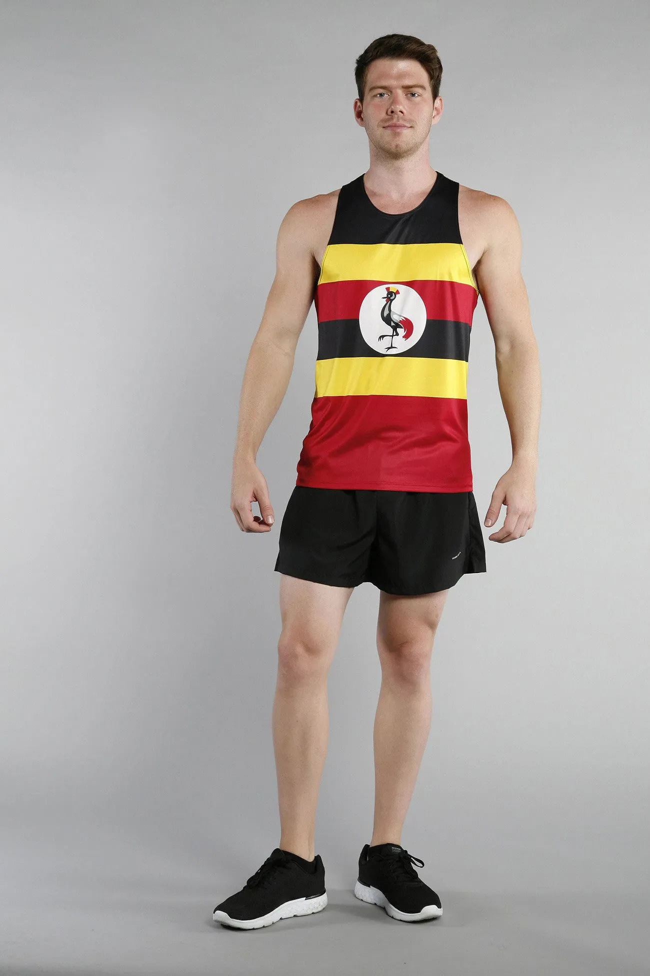 Men's Printed Singlet- Uganda