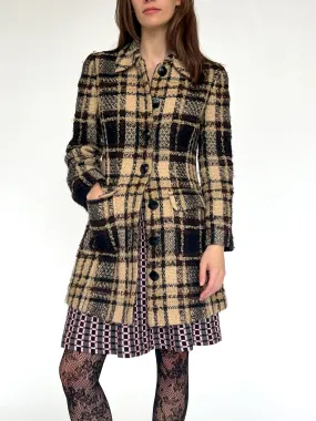 Miss Chloe Plaid Boucle Jacket (M)