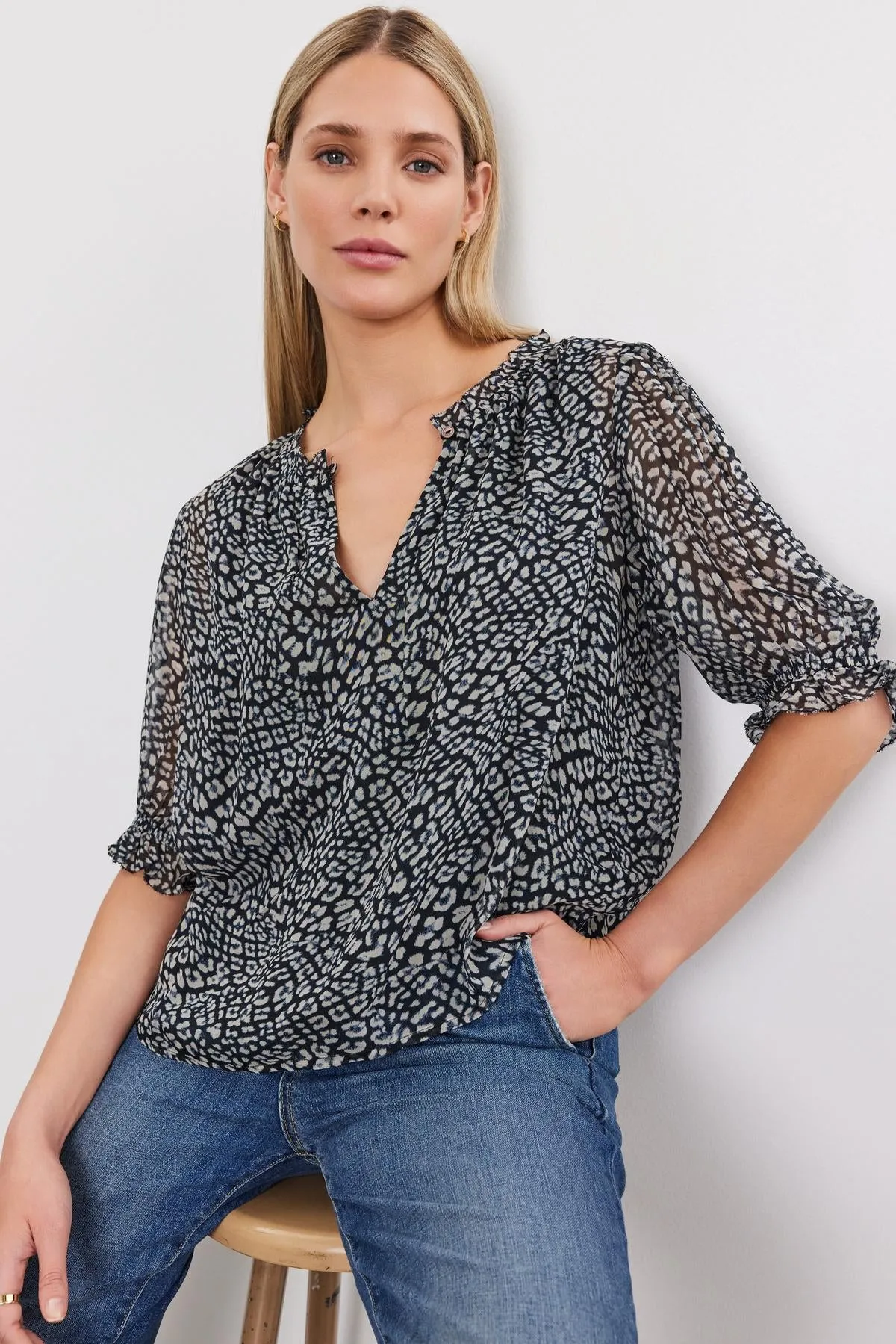 MISSY PRINTED BOHO BLOUSE