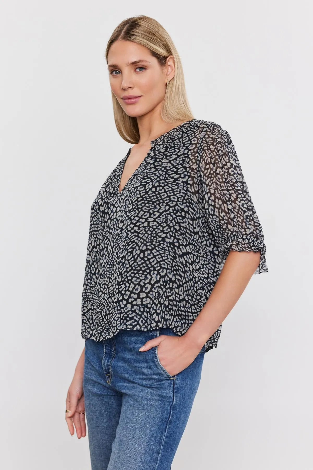 MISSY PRINTED BOHO BLOUSE