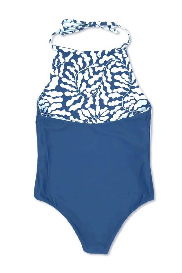 Navy Kelp Riviera reversible swimsuit