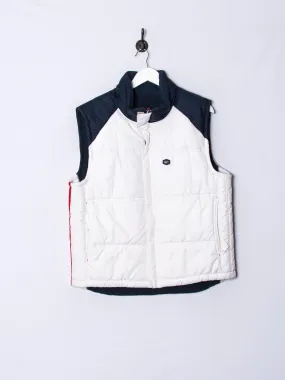 Nike White Blue Reversible Puffer Vest