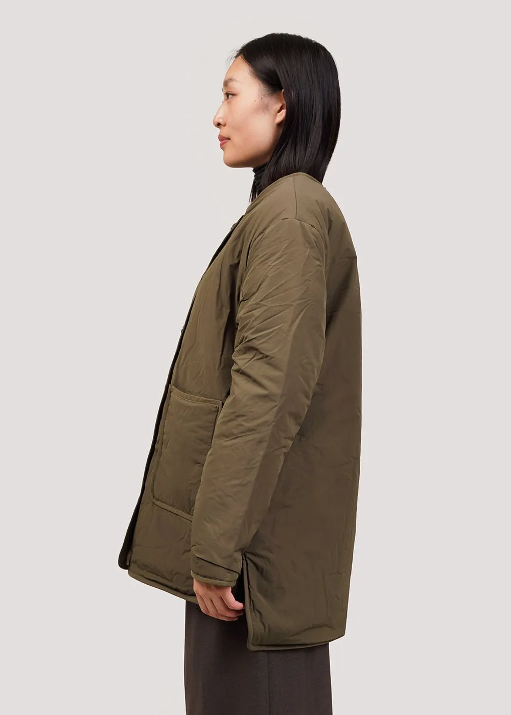 Olive/Cream Reversible Padded Jacket