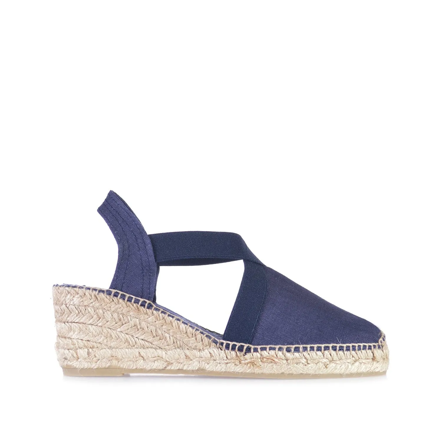 Plain Linen Wedge Espadrille for Women - Ter