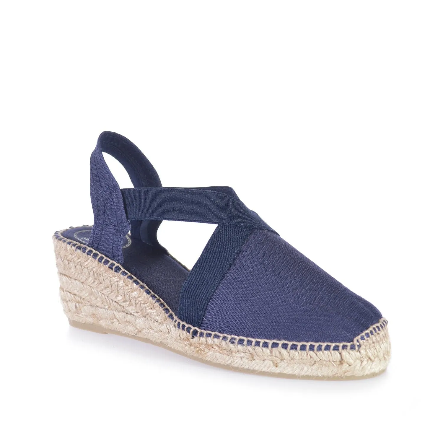 Plain Linen Wedge Espadrille for Women - Ter