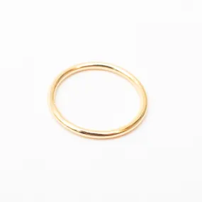 Plain Stackable Gold Plated Ring