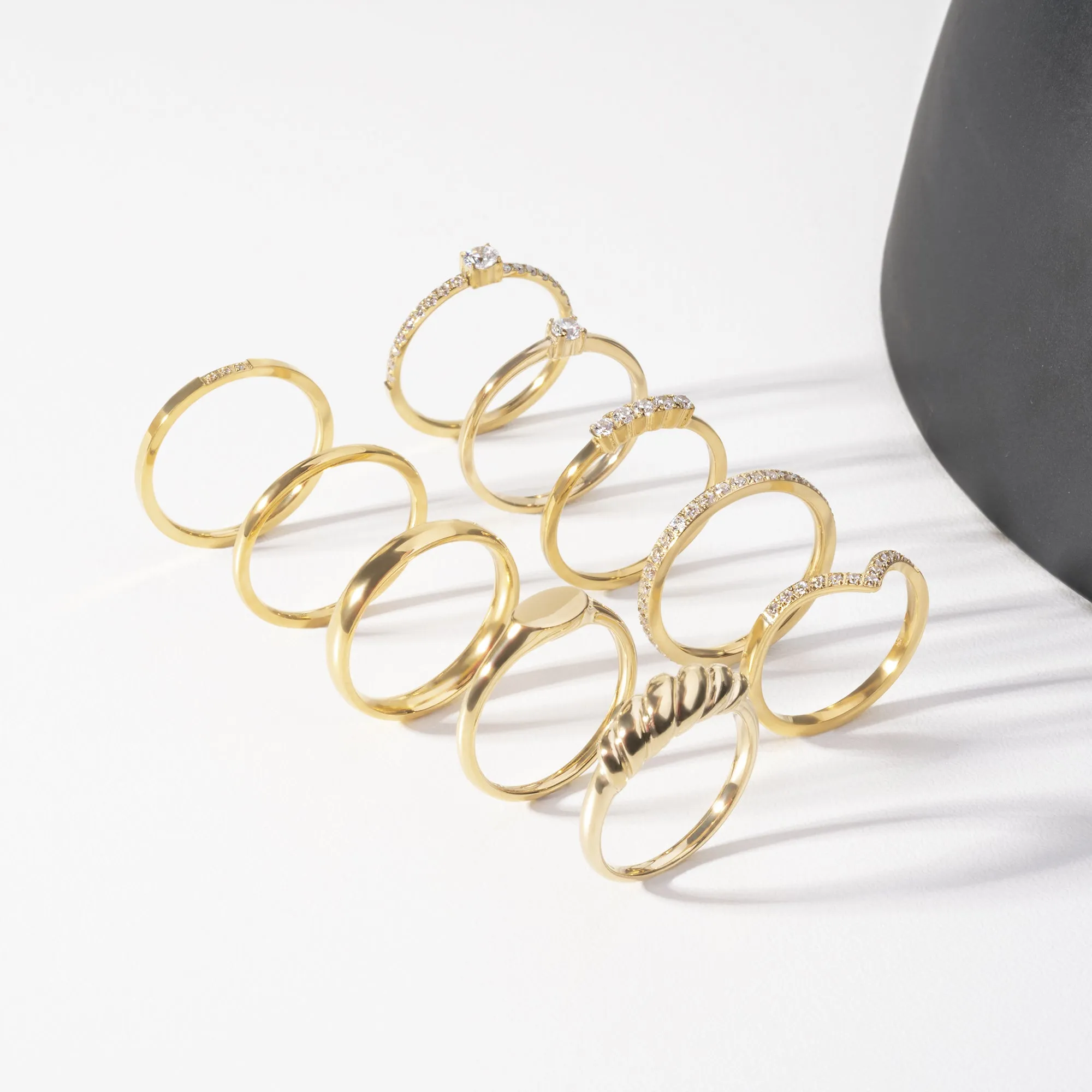 Plain stacking ring