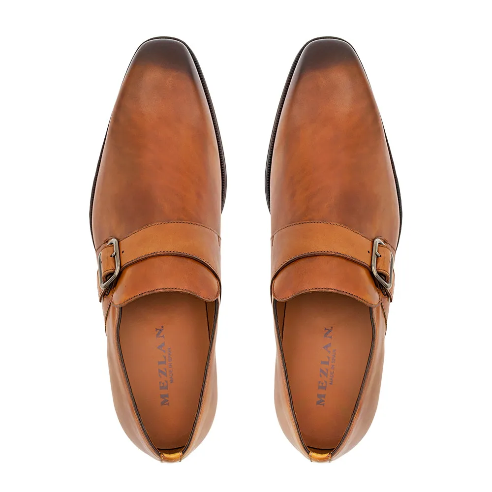 Plain Toe Rubber Sole Monk Strap