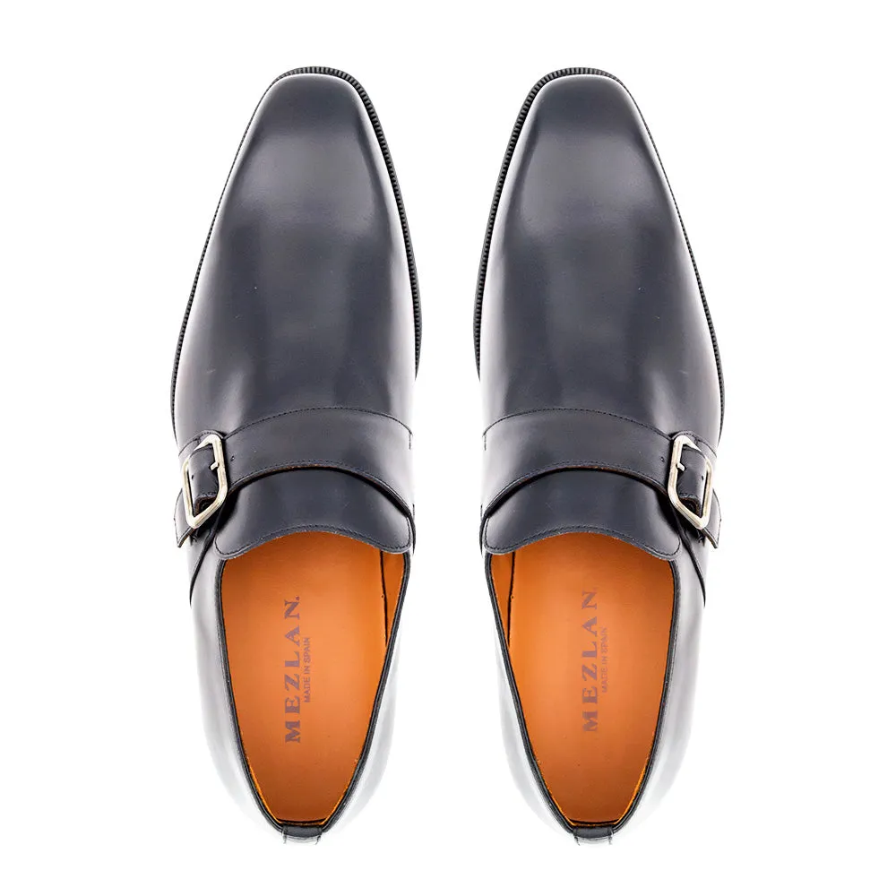 Plain Toe Rubber Sole Monk Strap