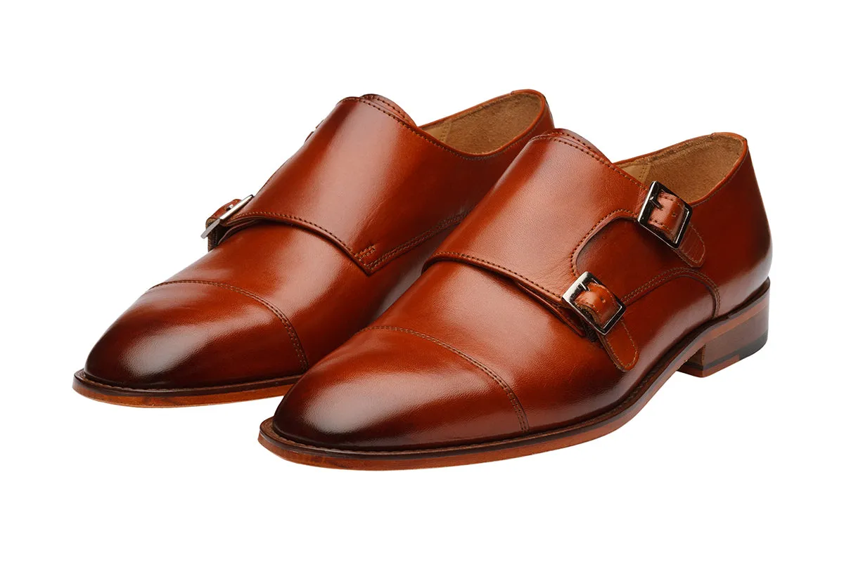 PLAIN TOECAP DOUBLE STRAP MONK-RT