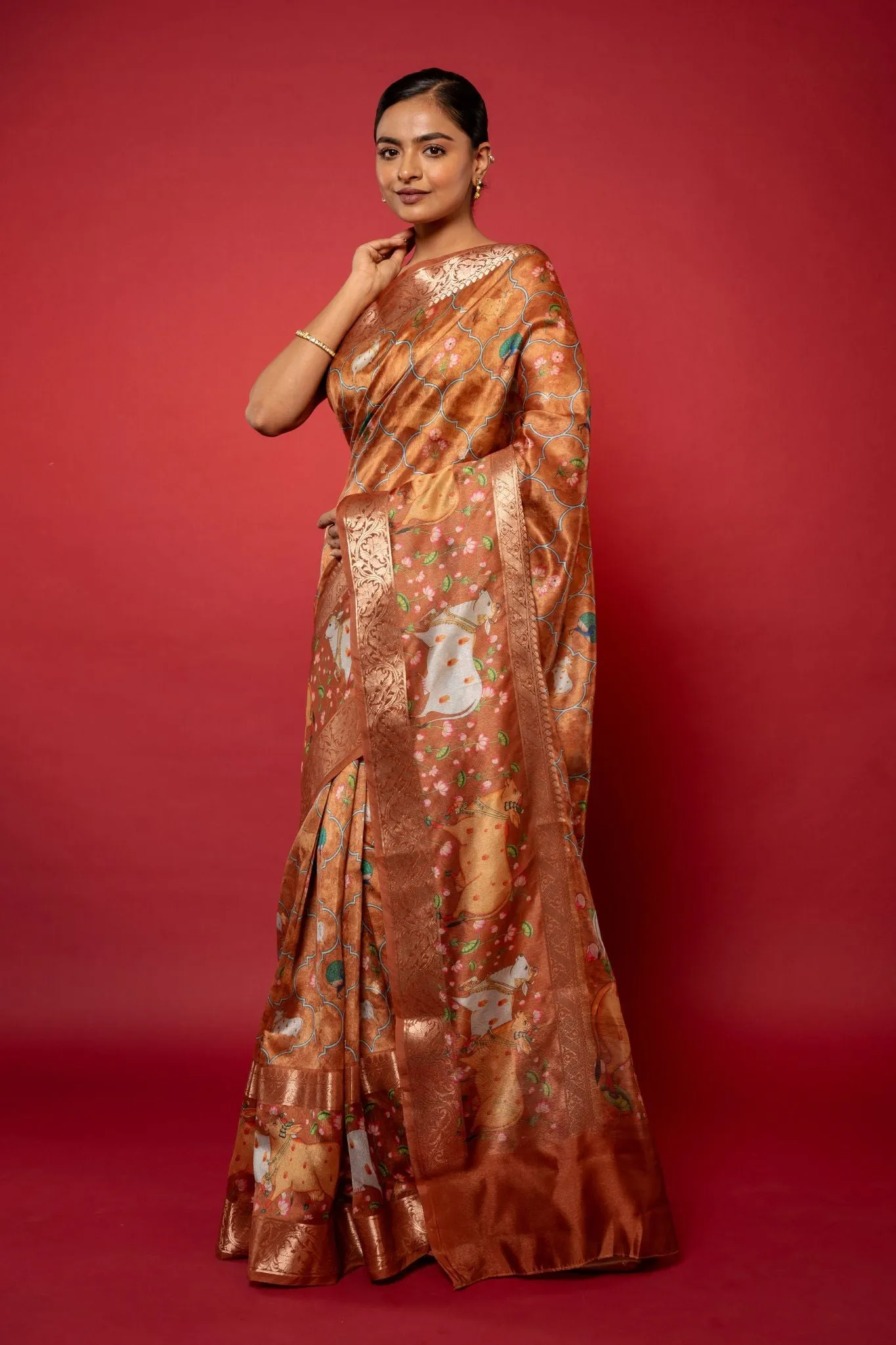 Printed Silk Saree