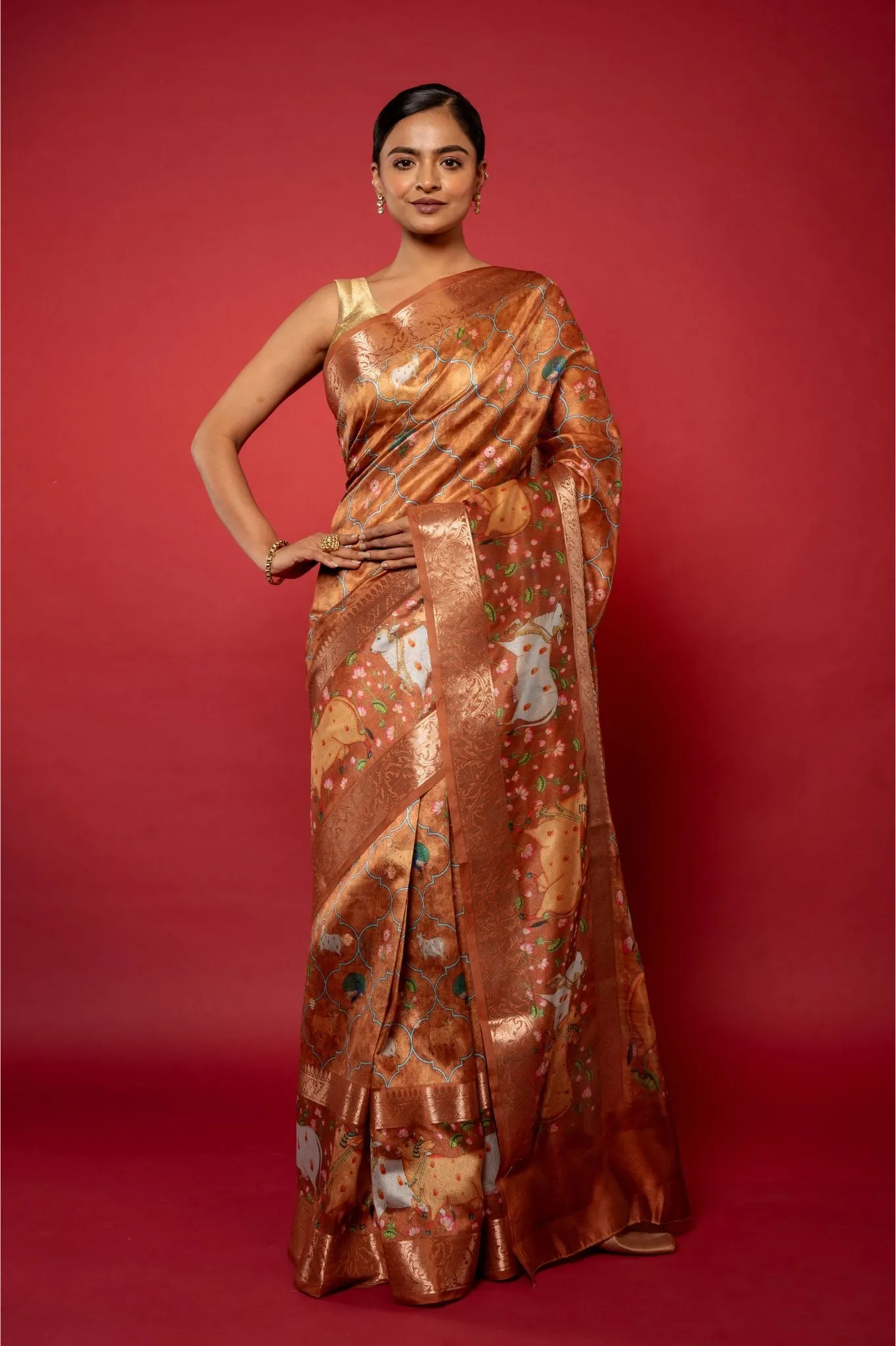 Printed Silk Saree