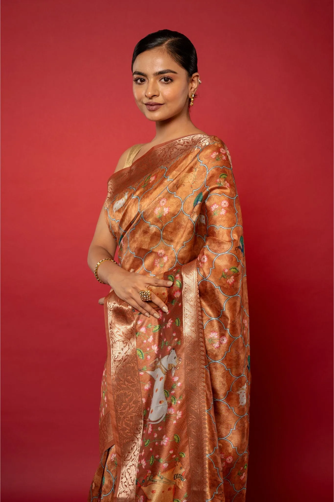 Printed Silk Saree