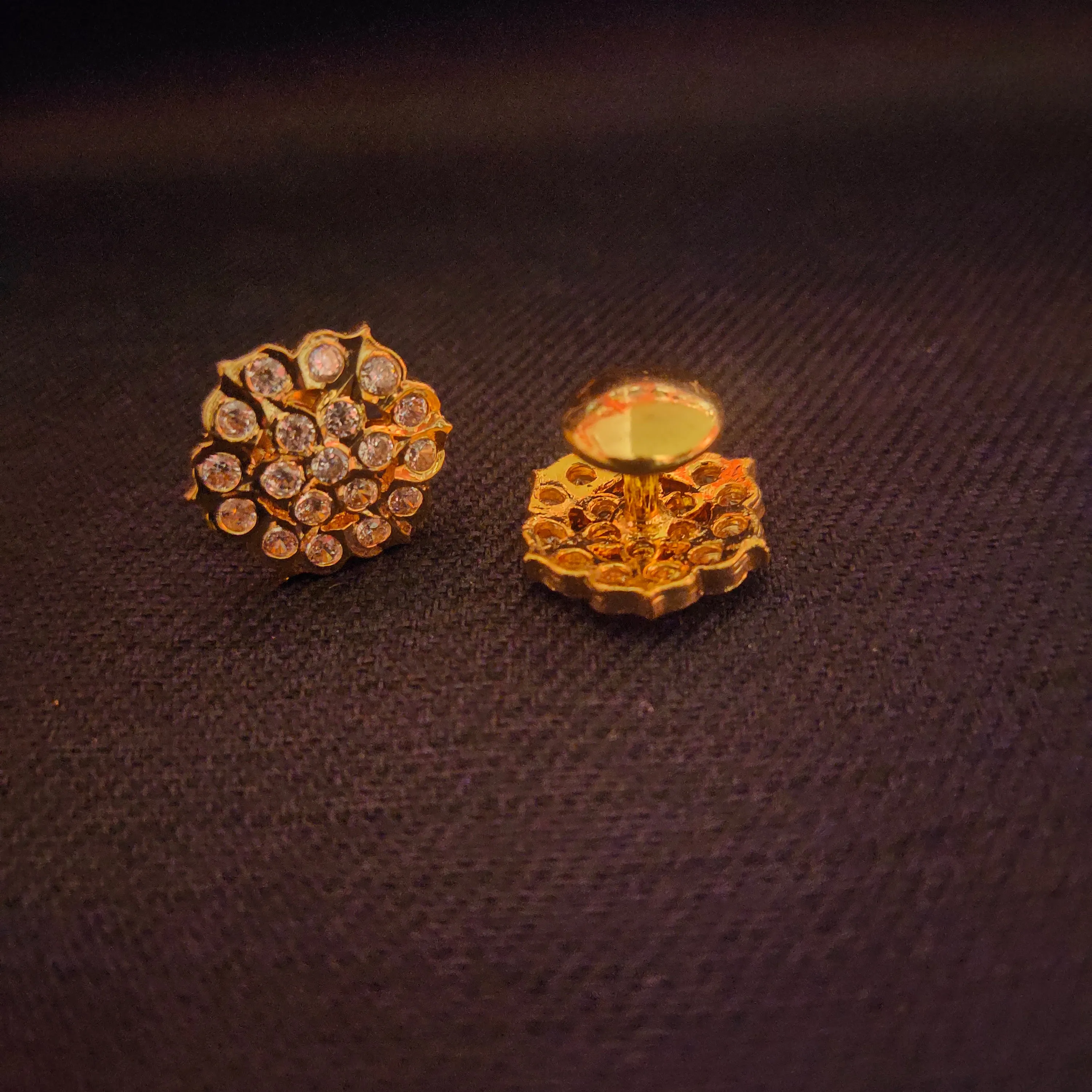 "Elegant and Stylish: Discover the Beauty of Panchloha Gatti Chatha Small Kammalu Studs Earrings by Asp Fashion Jewellery"