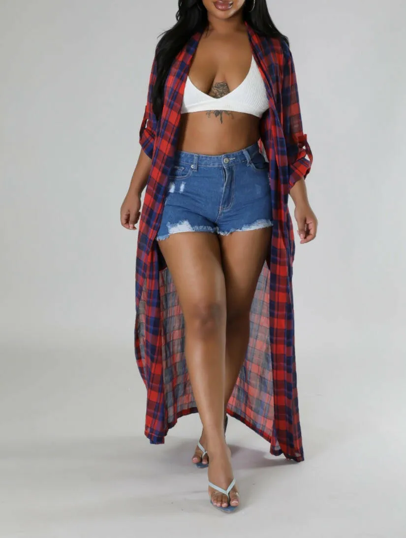 "Tabitha" Plaid Cardigan