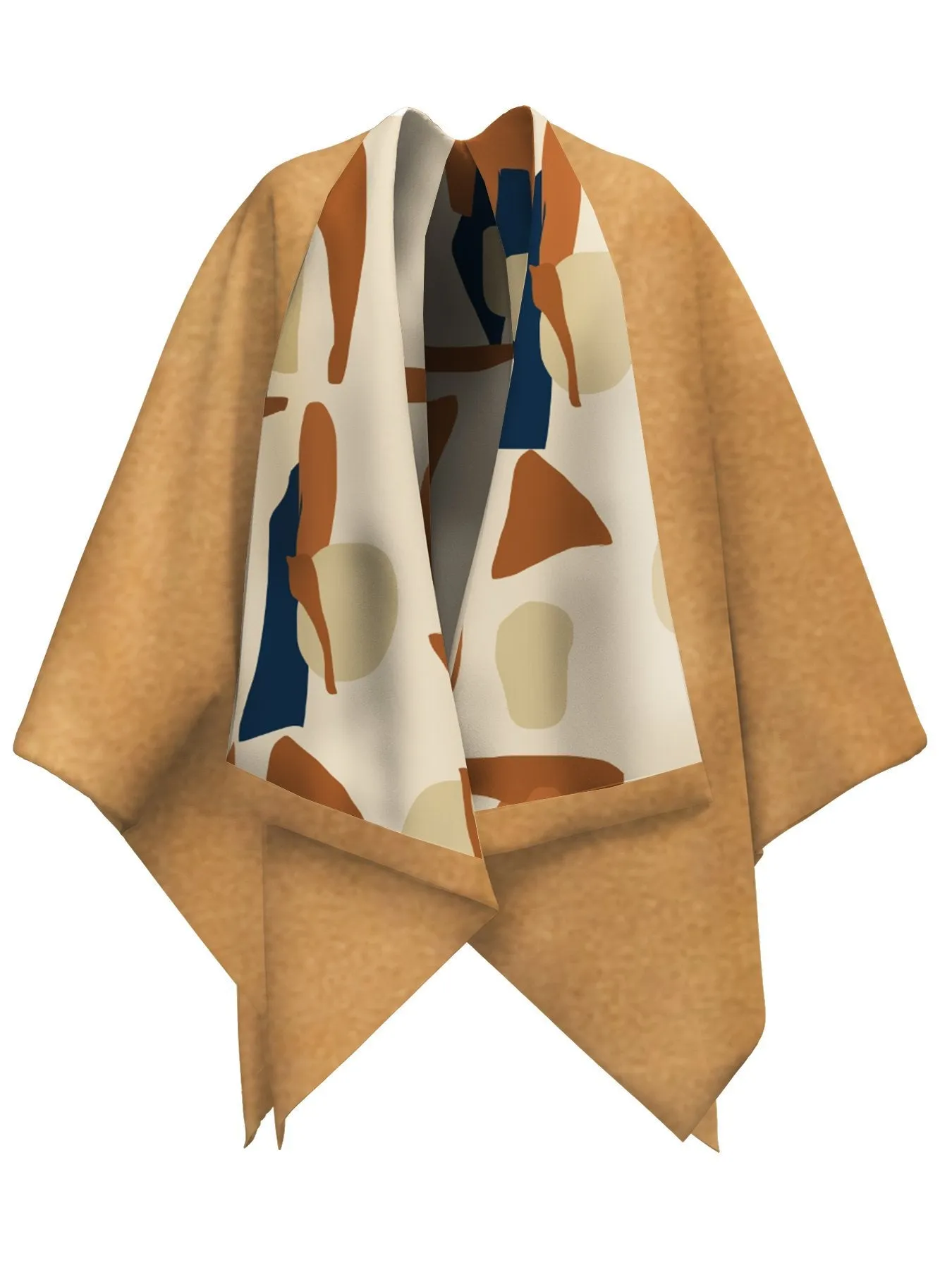 Reversible Amy Ben Poncho - Tilo Cream