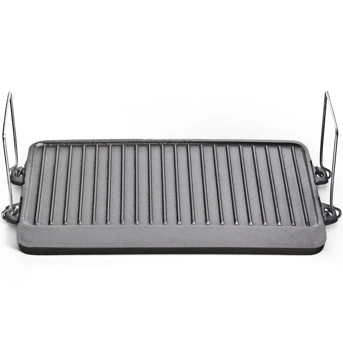 Reversible Cast Iron Cooking Plate - 2 Burner Stove