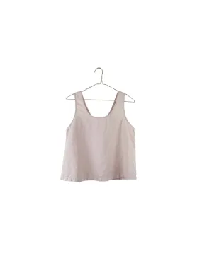 Reversible Linen Tank in Natural