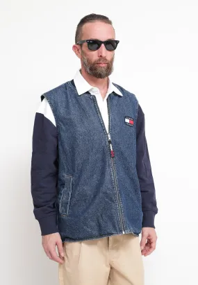 Reversible Oversize Denim Vest AG7058