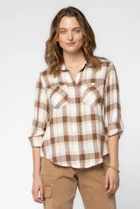 Riley Brown Lavender Plaid Shirt