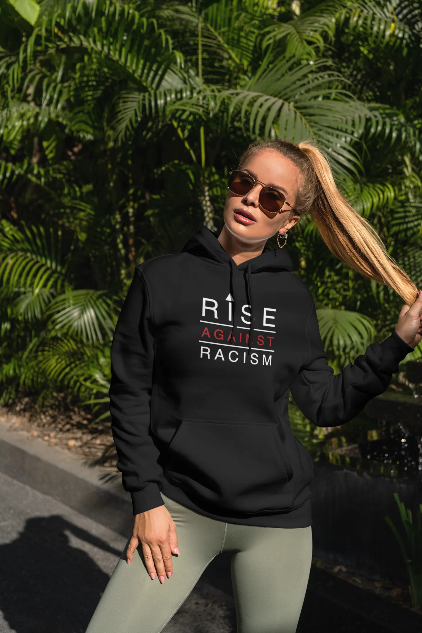 RiSE Against Racism Hoodie for Women