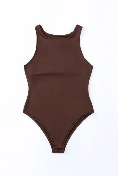 Round Neck Sleeveless Bodysuit