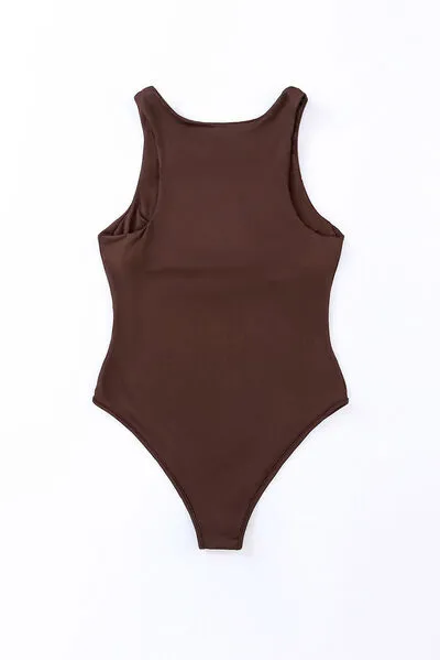 Round Neck Sleeveless Bodysuit