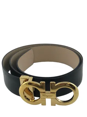 Salvatore Ferragamo Gancini Reversible Leather Belt