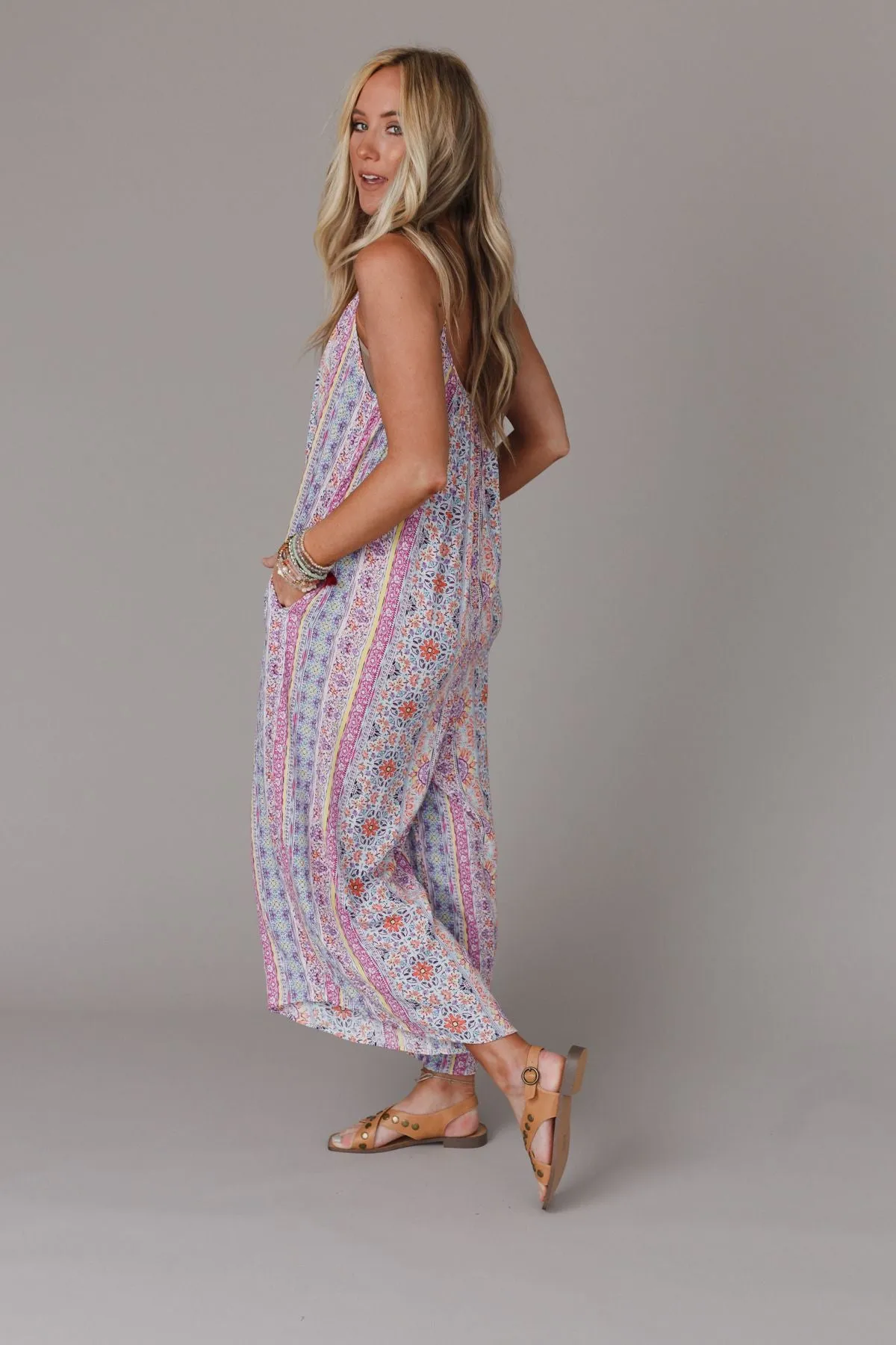 Samara Printed Jumpsuit - Multi