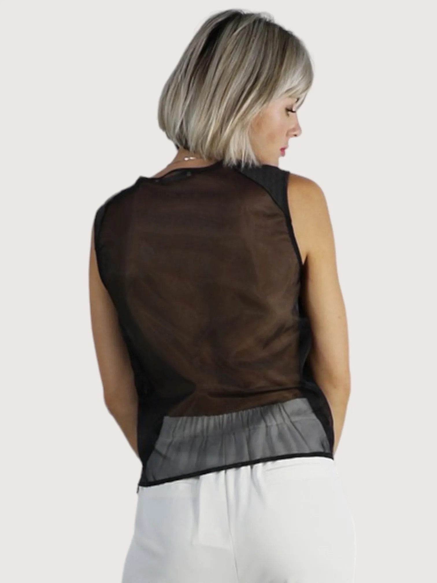 Sheer Back Top