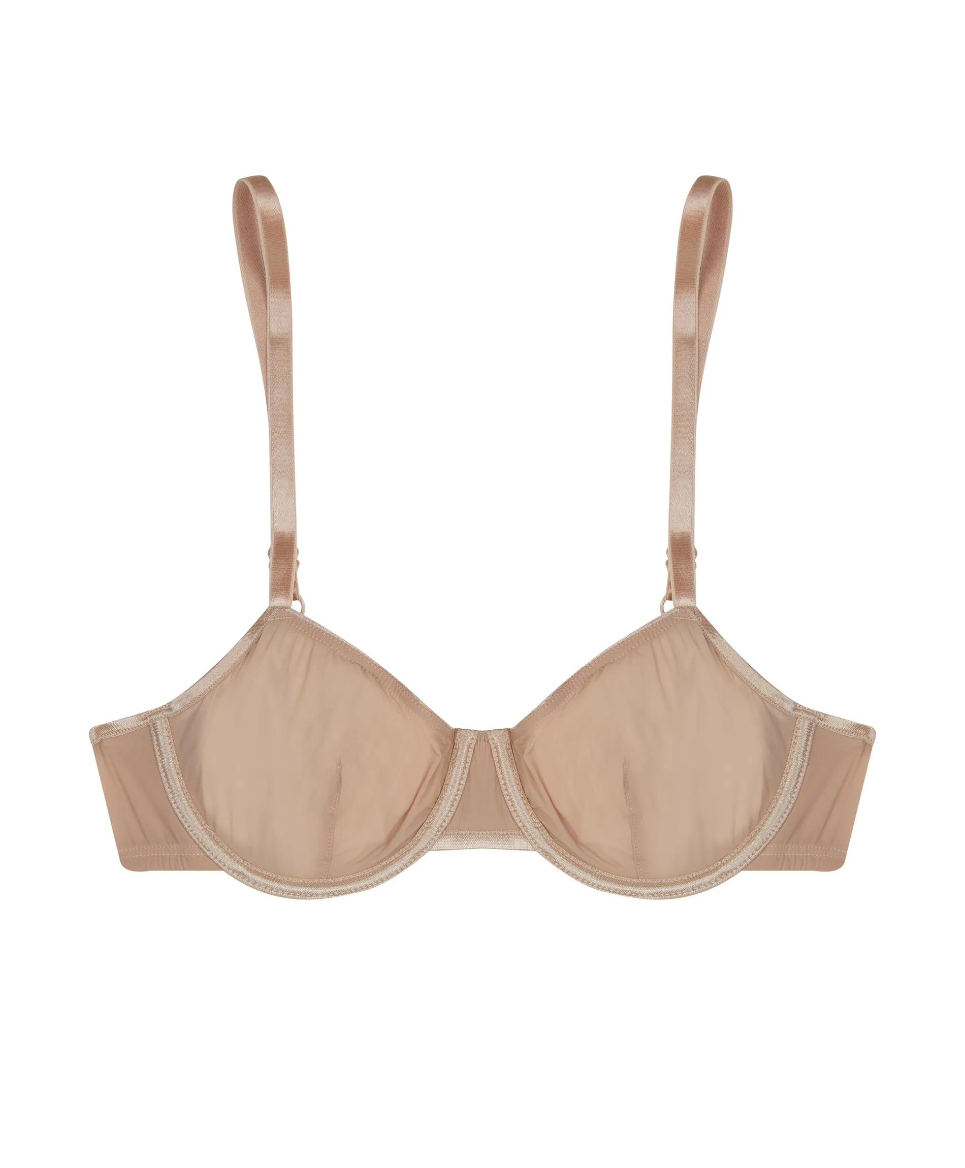 sheer tactel underwire bra