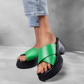 Siena Platforms in Green For Women