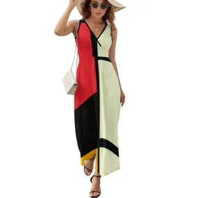 Sleeveless Long Dress (NZ028) Sleeveless dress