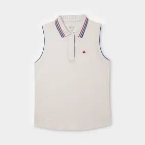 Sleeveless Pique Polo