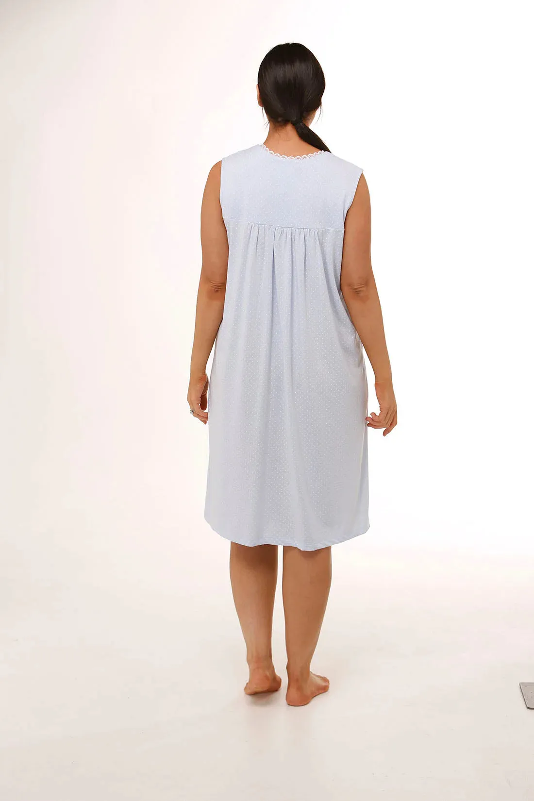 Sleeveless Polkadot Nightie