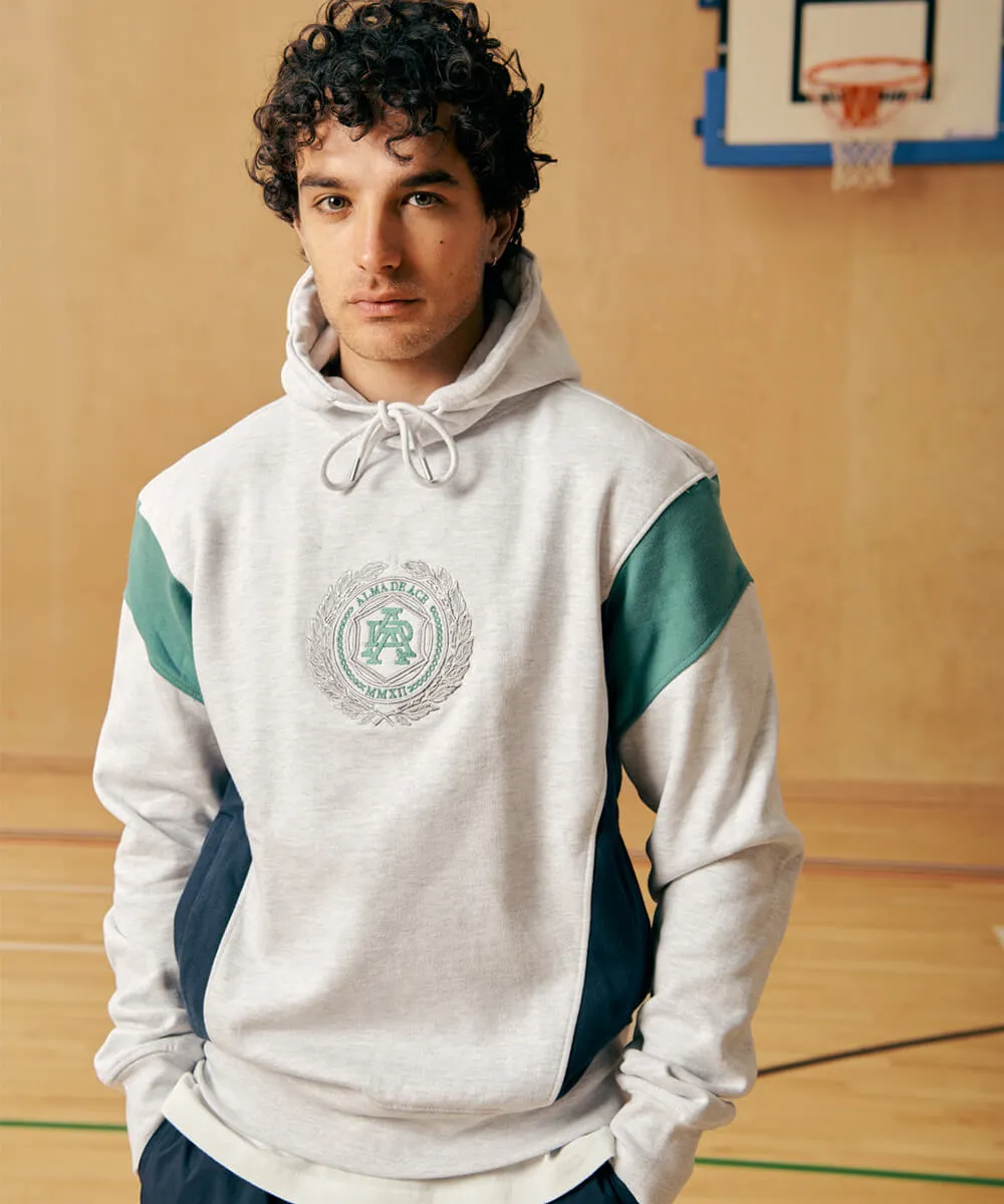 Sporty Grey Panya Crest Hoodie