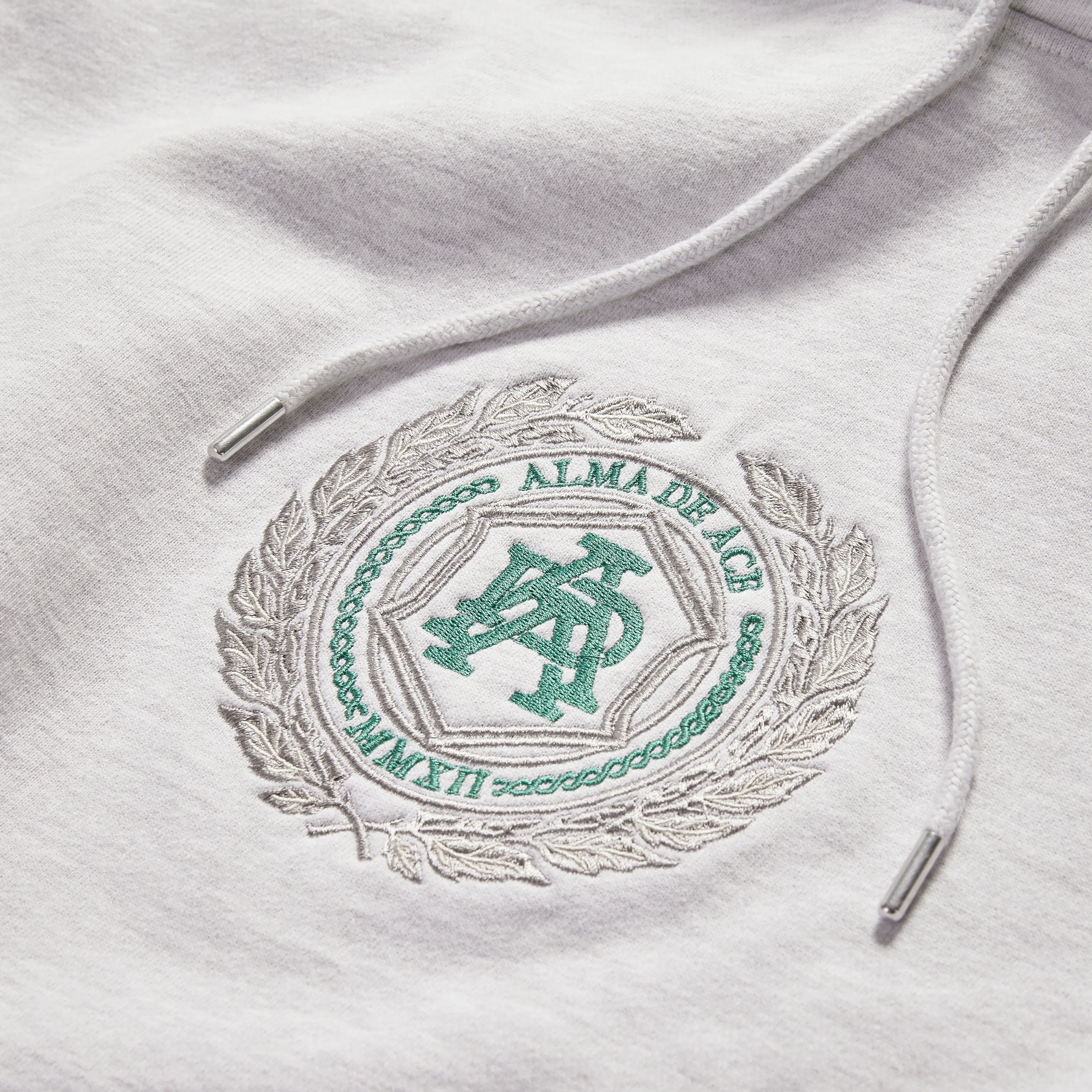 Sporty Grey Panya Crest Hoodie