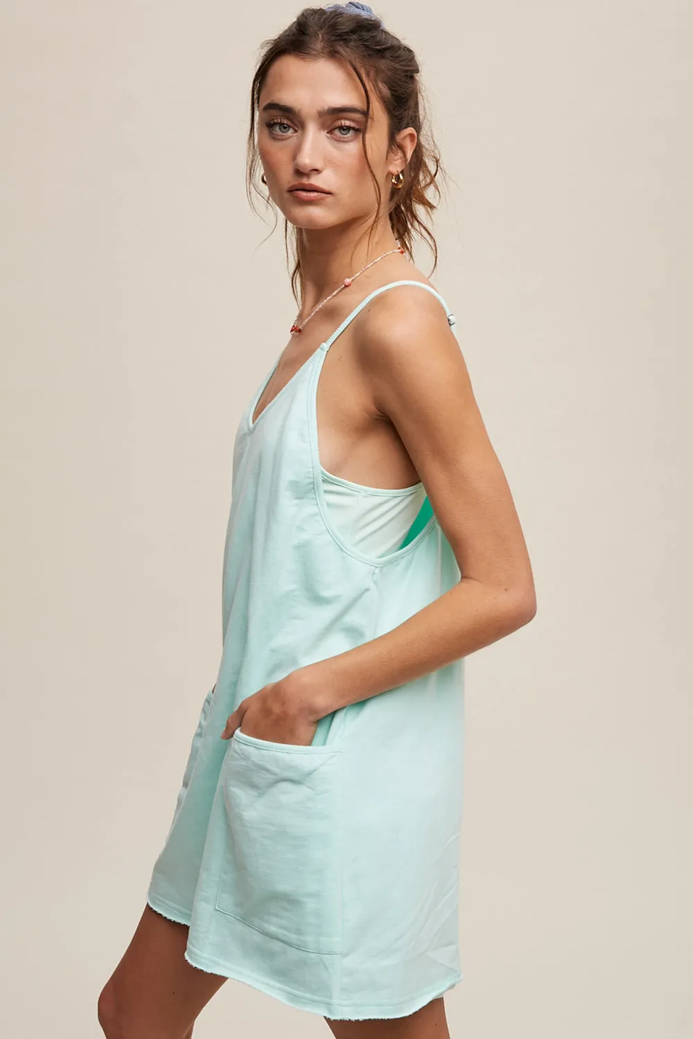 Sporty Mini Dress With Built in Romper Liner