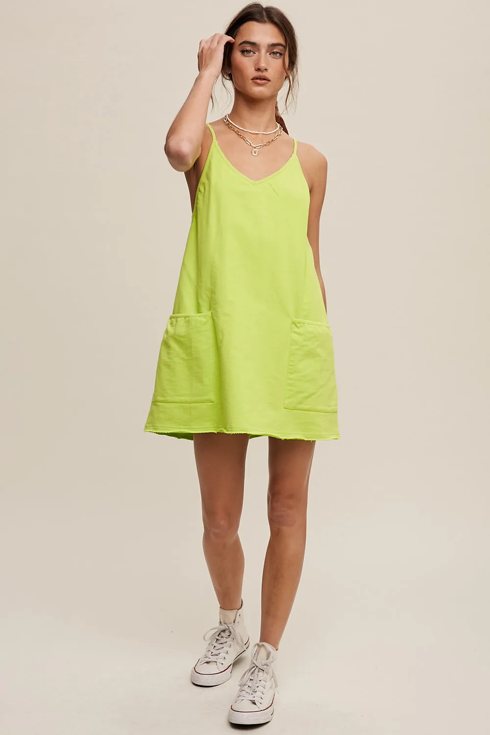 Sporty Mini Dress With Built in Romper Liner