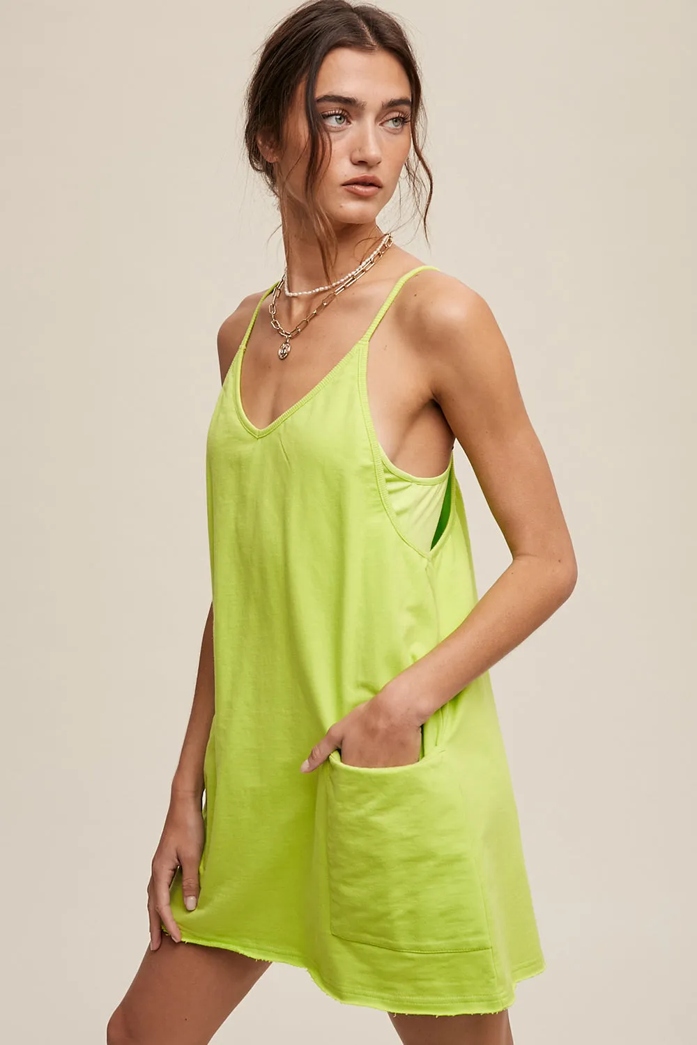 Sporty Mini Dress With Built in Romper Liner