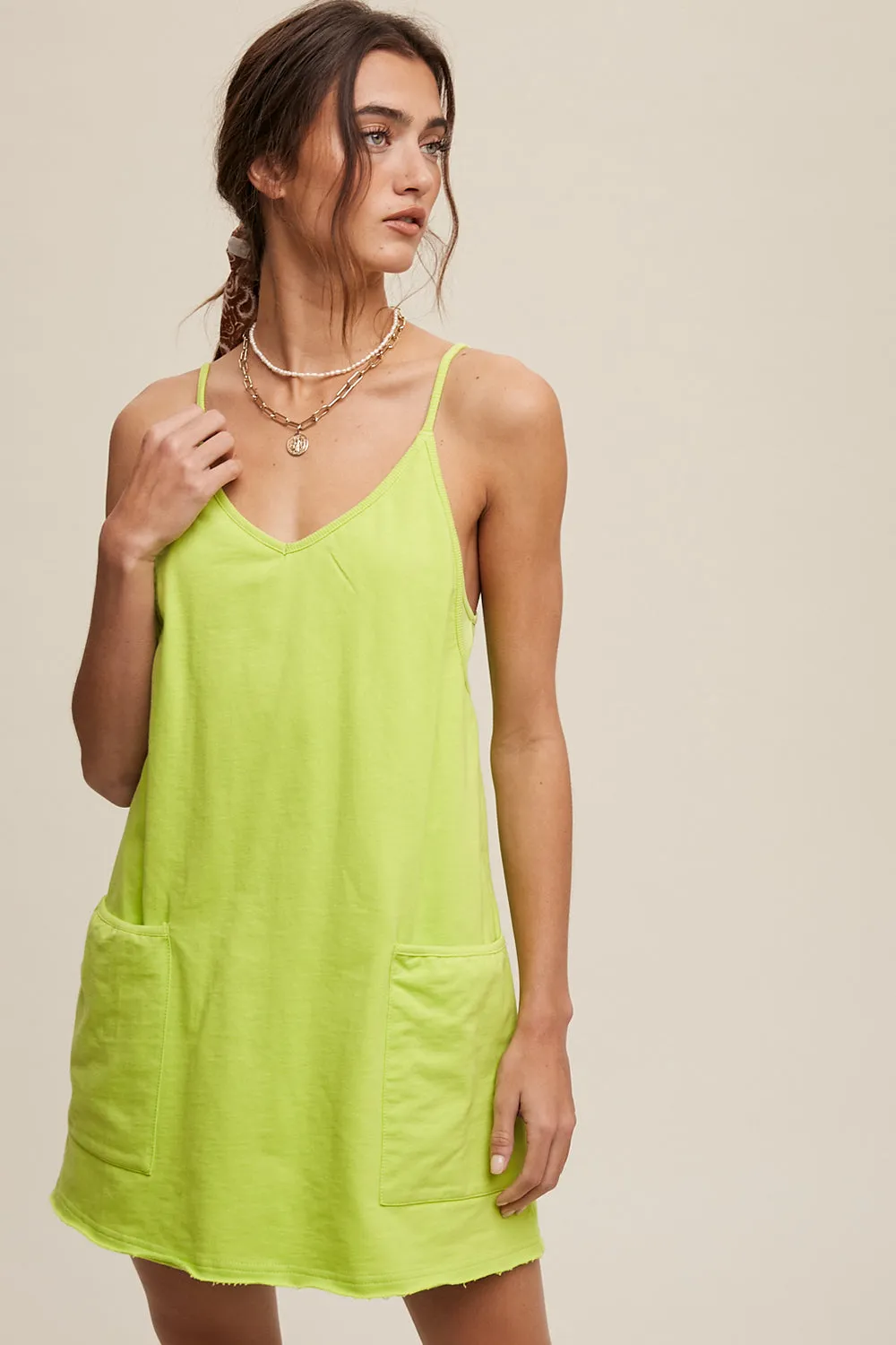 Sporty Mini Dress With Built in Romper Liner